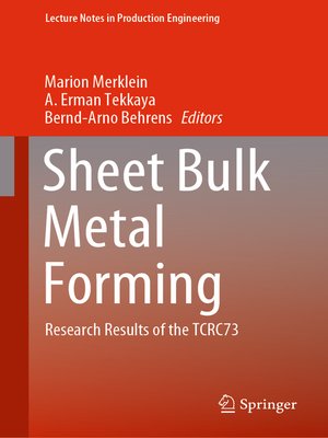 cover image of Sheet Bulk Metal Forming